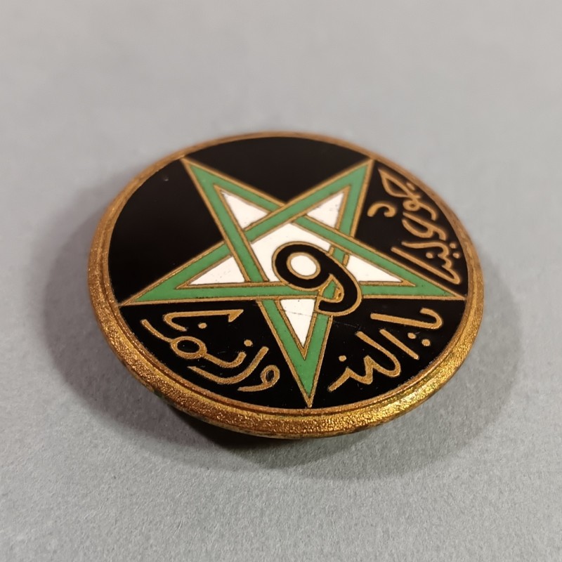 INSIGNE MILITAIRE 9 ème RTM REGIMENT DE TIRAILLEURS MAROCAINS FABRICATION DRAGO PARIS G442