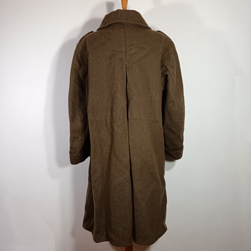 MANTEAU OU CAPOTE TROUPES MONTEES MODELE 1920-1935 DRAP TROUPE KAKI BOUTONS KAKIS POUR UN CAPITAINE D'ETAT MAJOR