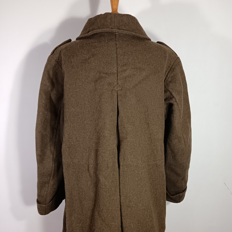 MANTEAU OU CAPOTE TROUPES MONTEES MODELE 1920-1935 DRAP TROUPE KAKI BOUTONS KAKIS POUR UN CAPITAINE D'ETAT MAJOR