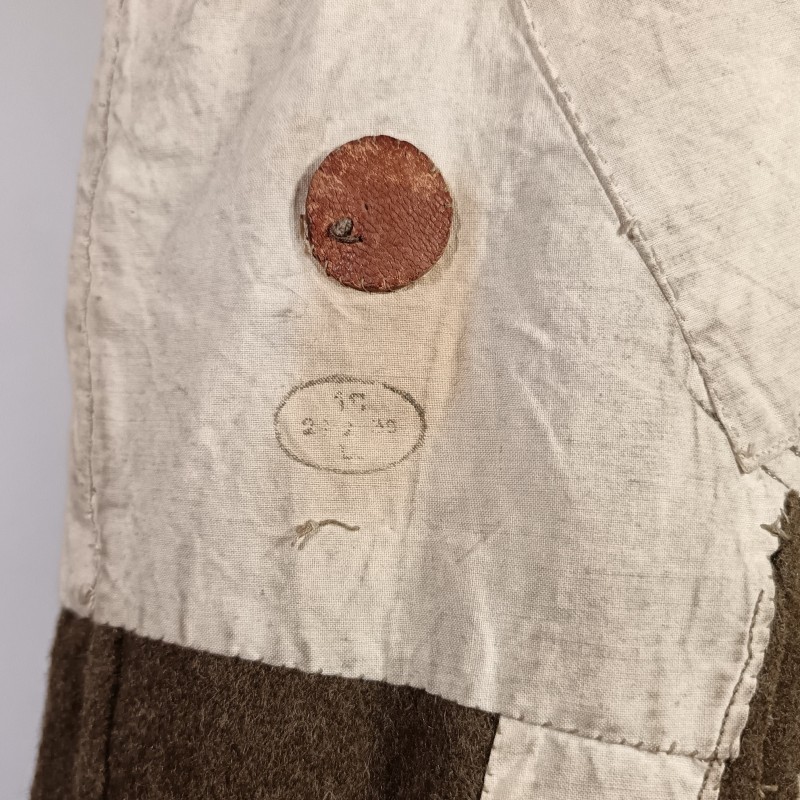 MANTEAU OU CAPOTE TROUPES MONTEES MODELE 1920-1935 DRAP TROUPE KAKI BOUTONS KAKIS POUR UN CAPITAINE D'ETAT MAJOR