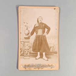 PHOTO CDV D'UN SOUS OFFICIER DES REGIMENTS DE TIRAILLEURS OU ZOUAVES VERS 1900 ET GUERRE 1914 1918