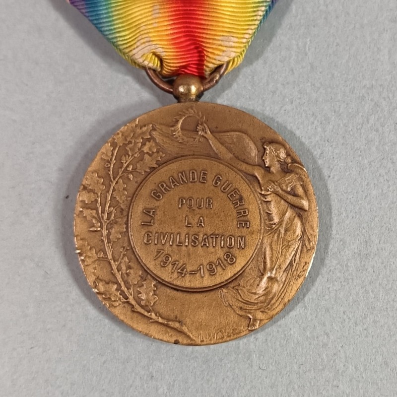 FRANCE MEDAILLE INTERALLIE DE LA VICTOIRE GRAVEUR PAUTOT-MATTEI LA GRANDE GUERRE POUR LA CIVILISATION 1914 1918