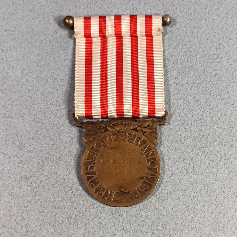 FRANCE MEDAILLE COMMEMORATIVE DE LA GRANDE GUERRE 1914-1918 ANCIENS COMBATTANTS