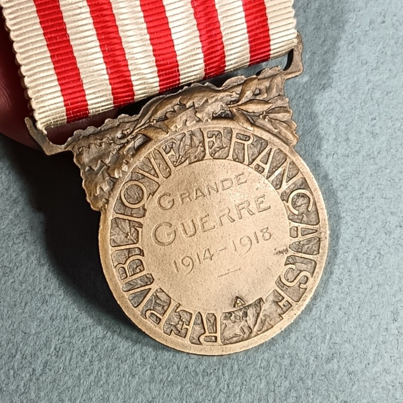 FRANCE MEDAILLE COMMEMORATIVE DE LA GRANDE GUERRE 1914-1918 ANCIENS COMBATTANTS