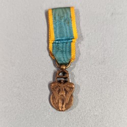 FRANCE REDUCTION DE LA MEDAILLE DE CHEVALIER DU MERITE SPORTIF CLASSE BRONZE 1956 - 1963 PREMIER TYPE