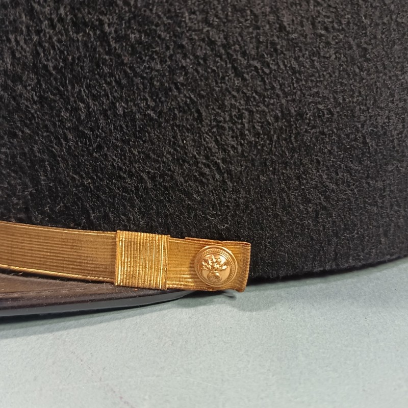 KEPI DE COMMANDANT D'INFANTERIE ETAT MAJOR GRENADE BRODEE ANNEES 1950 -1960 TAILLE 57