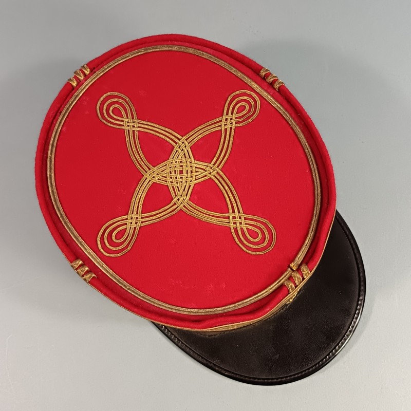 KEPI DE COMMANDANT D'INFANTERIE ETAT MAJOR GRENADE BRODEE ANNEES 1950 -1960 TAILLE 57