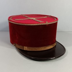 KEPI D'ADJUDANT CHEF DU SERVICE DE SANTE DES ARMEES MEDECIN INFIRMIER MILITAIRE MODELE 1919 - 1931 TAILLE 58