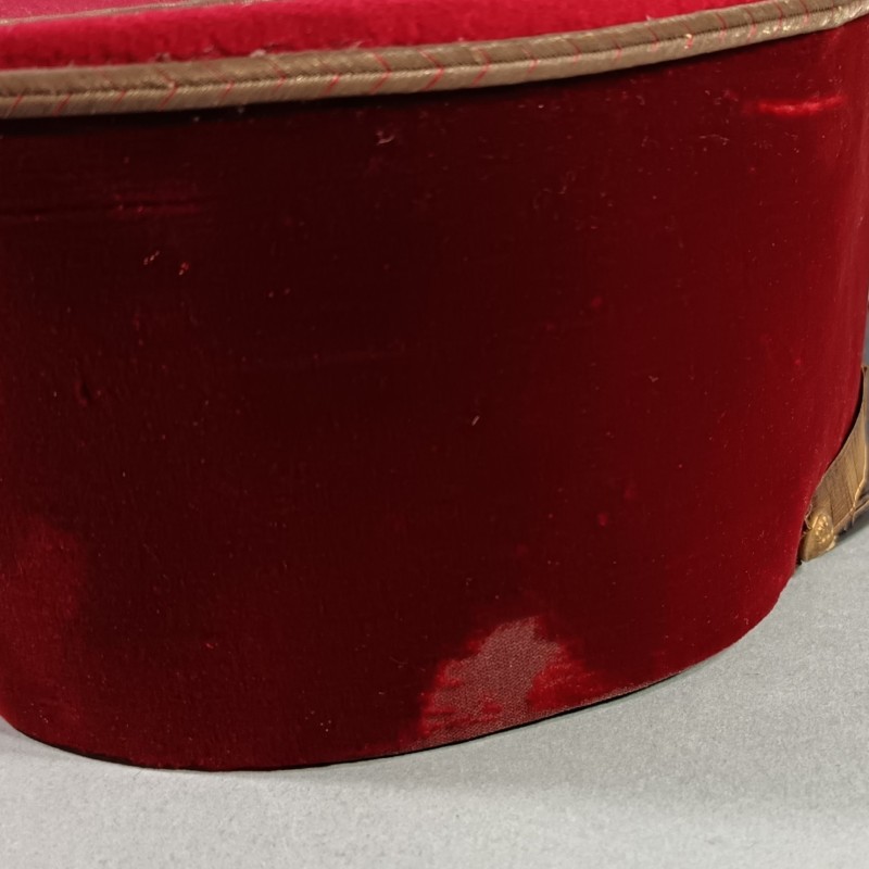 KEPI D'ADJUDANT CHEF DU SERVICE DE SANTE DES ARMEES MEDECIN INFIRMIER MILITAIRE MODELE 1919 - 1931 TAILLE 58