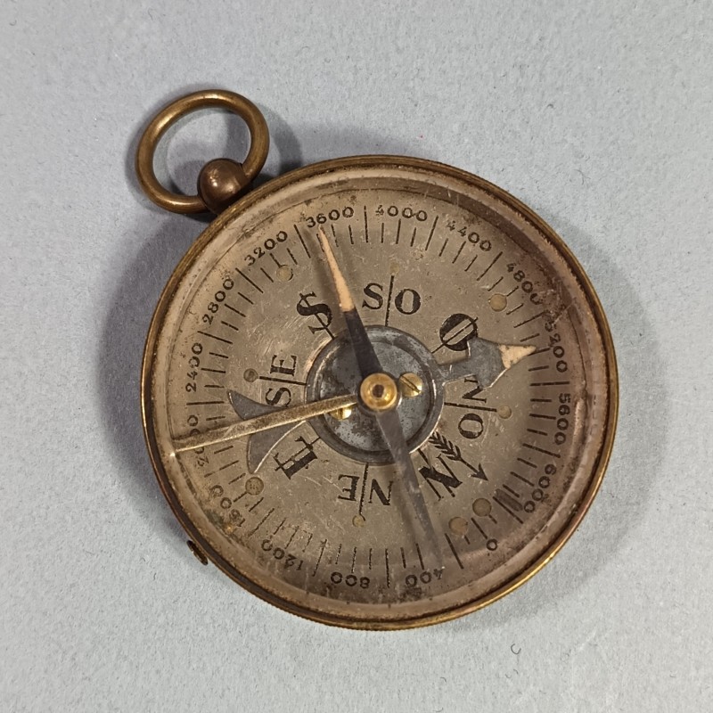 BOUSSOLE POUR OFFICIER BELLE FABRICATION ANCIENNE 1914 1918 BON ETAT DE FONCTIONNEMENT COMPAS