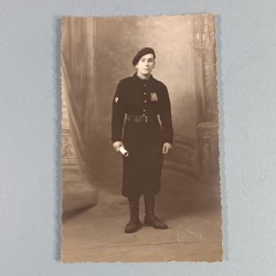 PHOTO FORMAT CPA 23 ème CJF CHANTIERS DE JEUNESSE ST PONS HERAULT 1940 1944 E. ROQUES A BEZIERS