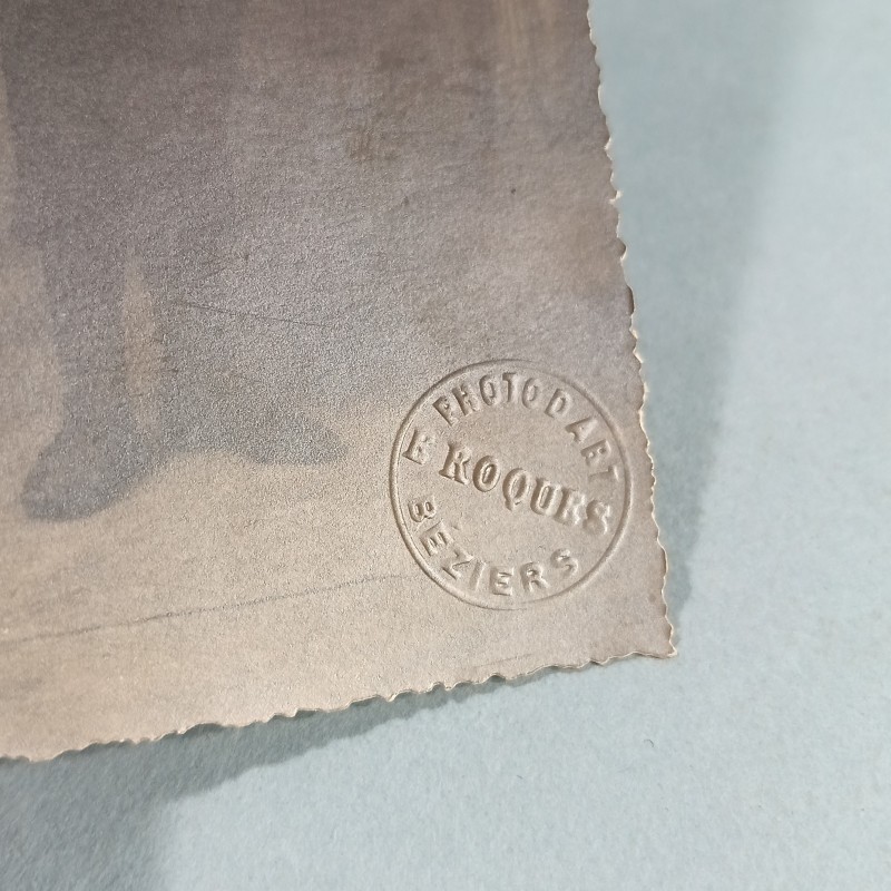 PHOTO FORMAT CPA 23 ème CJF CHANTIERS DE JEUNESSE ST PONS HERAULT 1940 1944 E. ROQUES A BEZIERS