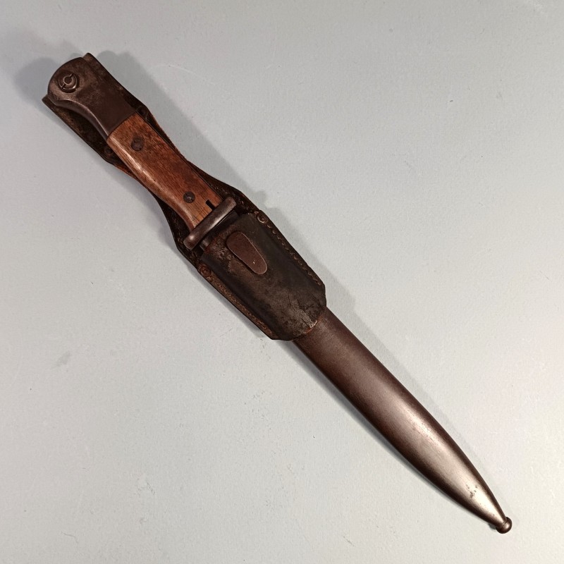 BAIONNETTE ALLEMANDE 98K FOURREAU ET BAIONNETTE AVEC MEME NUMERO FABRICANT A.S.W. E&F HÖRSTER SOLINGEN 1943