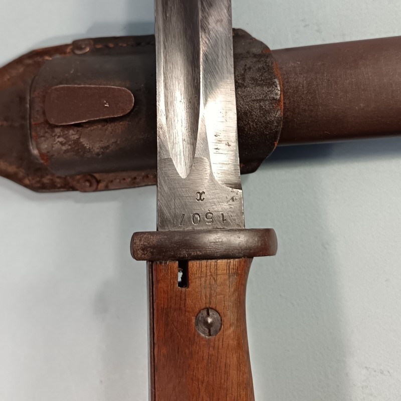 BAIONNETTE ALLEMANDE 98K FOURREAU ET BAIONNETTE AVEC MEME NUMERO FABRICANT A.S.W. E&F HÖRSTER SOLINGEN 1943