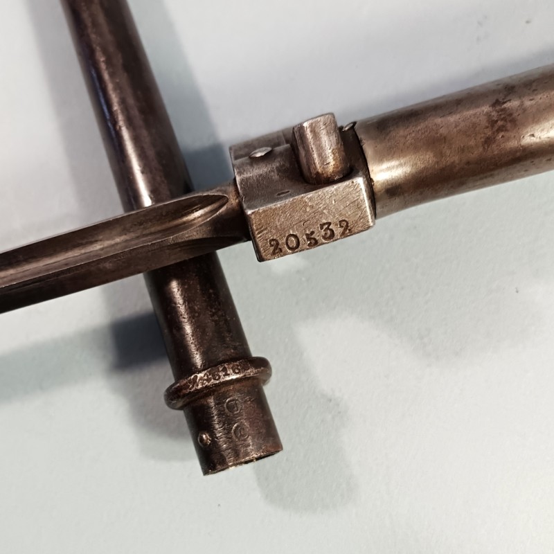 BAIONNETTE LEBEL MODELE 1886 MODIFIEE 1916 SANS QUILLON POIGNEE FER "LA ROSALIE" GUERRE 1914 1918 NUMEROS DIFFERENTS