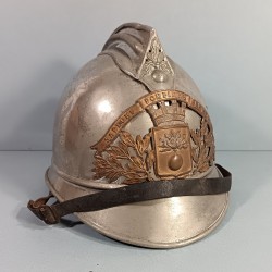 CASQUE D'OFFICIER DES SAPEURS-POMPIERS DE LA VILLE DE LE VERSOUD (ISERE) MODELE 1885 1895 COMPLET