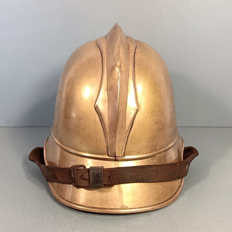 CASQUE DE SAPEURS POMPIESR ALLEMANDS VERS 1900 GERMAN FIREFIGHTER'S HELMET FABRICANT J.G. LIER A BIBERACH RISS