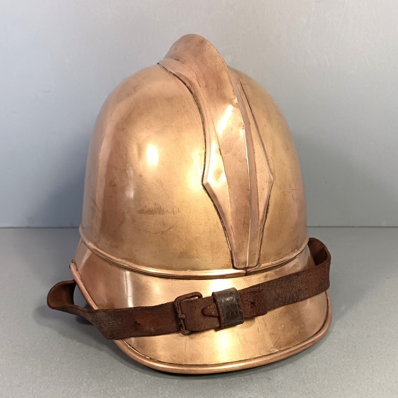 CASQUE DE SAPEURS POMPIESR ALLEMANDS VERS 1900 GERMAN FIREFIGHTER'S HELMET FABRICANT J.G. LIER A BIBERACH RISS