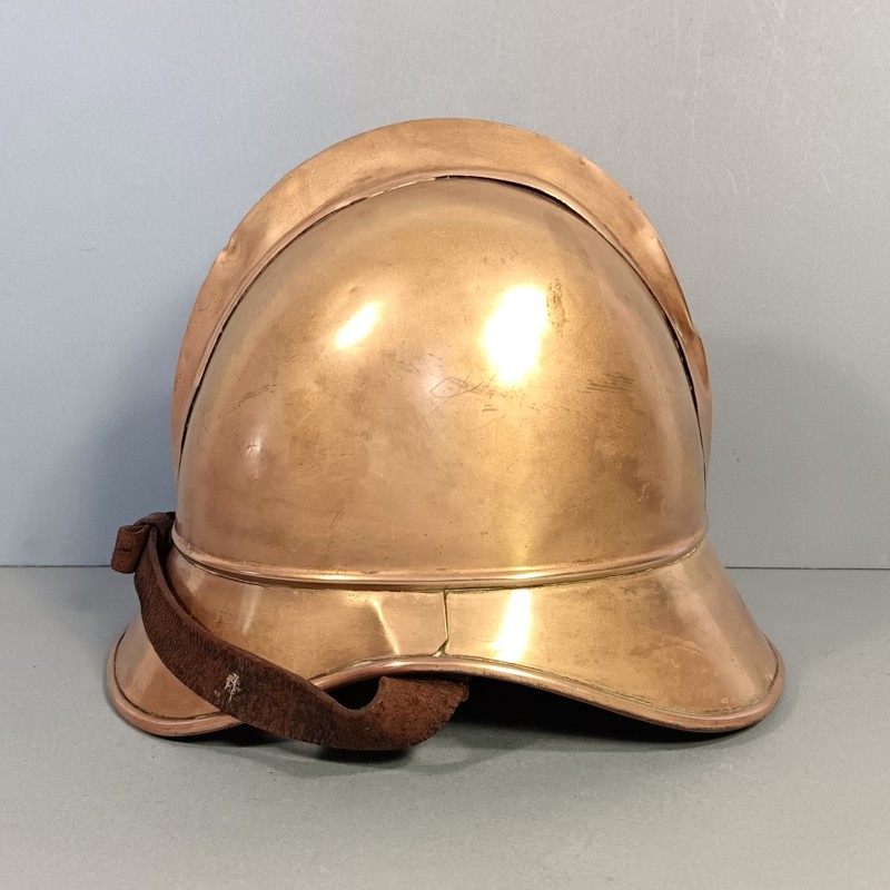 CASQUE DE SAPEURS POMPIESR ALLEMANDS VERS 1900 GERMAN FIREFIGHTER'S HELMET FABRICANT J.G. LIER A BIBERACH RISS
