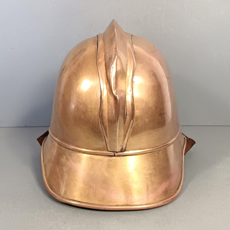 CASQUE DE SAPEURS POMPIESR ALLEMANDS VERS 1900 GERMAN FIREFIGHTER'S HELMET FABRICANT J.G. LIER A BIBERACH RISS