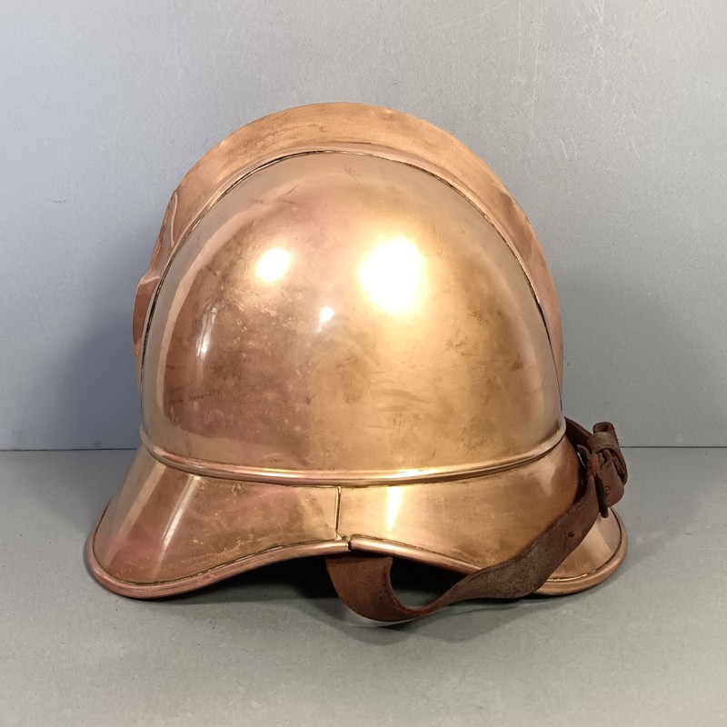 CASQUE DE SAPEURS POMPIESR ALLEMANDS VERS 1900 GERMAN FIREFIGHTER'S HELMET FABRICANT J.G. LIER A BIBERACH RISS