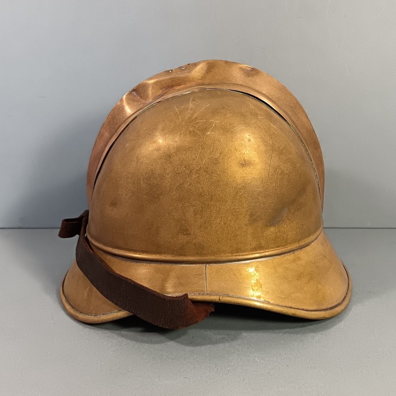 CASQUE DE SAPEURS POMPIERS ALLEMANDS VERS 1900 GERMAN FIREFIGHTER'S HELMET FABRICANT J.G. LIER A BIBERACH RISS