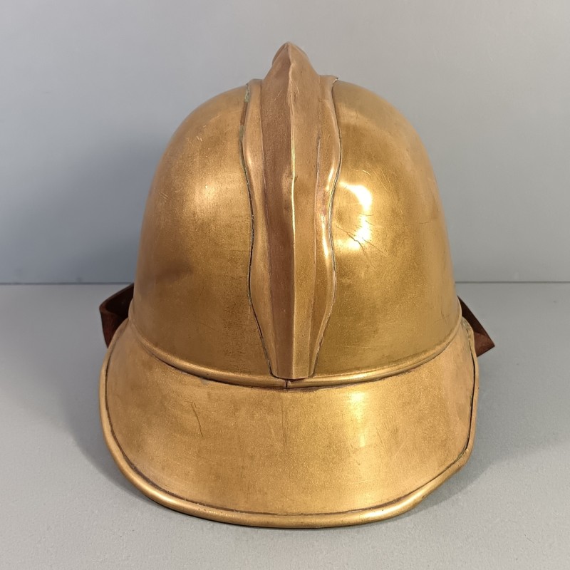 CASQUE DE SAPEURS POMPIERS ALLEMANDS VERS 1900 GERMAN FIREFIGHTER'S HELMET FABRICANT J.G. LIER A BIBERACH RISS