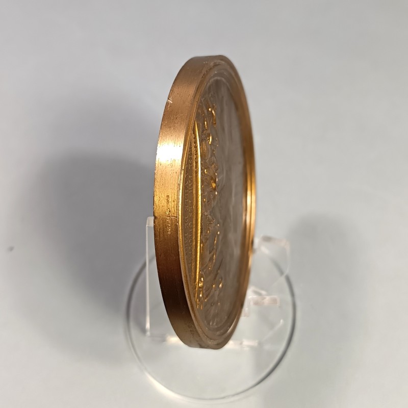 MEDAILLE REFRAPPE EN BRONZE DATEE 1978 DE LA PRISE DE LA BASTILLE PAR LES CITOYENS DE LA VILLE DE PARIS LE 14 JUILLET 1789