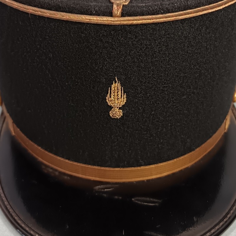 KEPI D'ADJUDANT CHEF D'UN REGMENT D'ARTILLERIE ETAT MAJOR GRENADE BRODEE ANNEES 1970 -1990 TAILLE 58