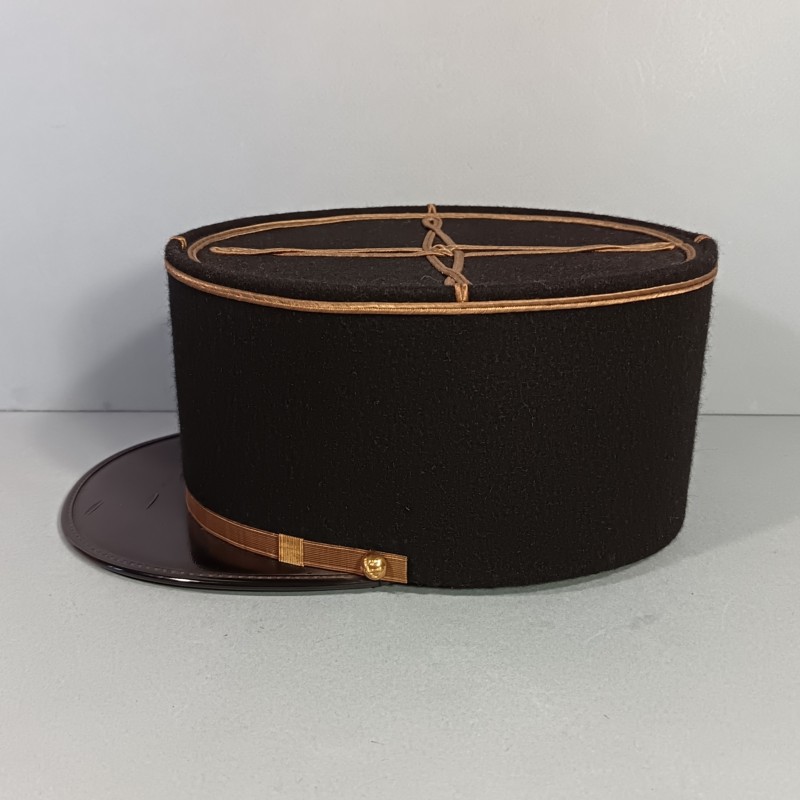 KEPI D'ADJUDANT CHEF D'UN REGMENT D'ARTILLERIE ETAT MAJOR GRENADE BRODEE ANNEES 1970 -1990 TAILLE 58