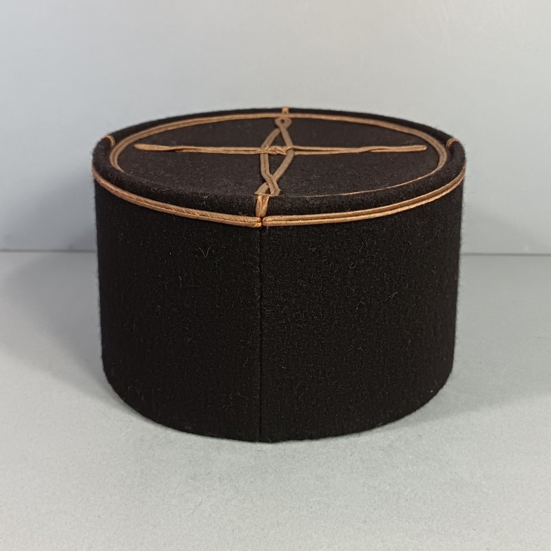 KEPI D'ADJUDANT CHEF D'UN REGMENT D'ARTILLERIE ETAT MAJOR GRENADE BRODEE ANNEES 1970 -1990 TAILLE 58