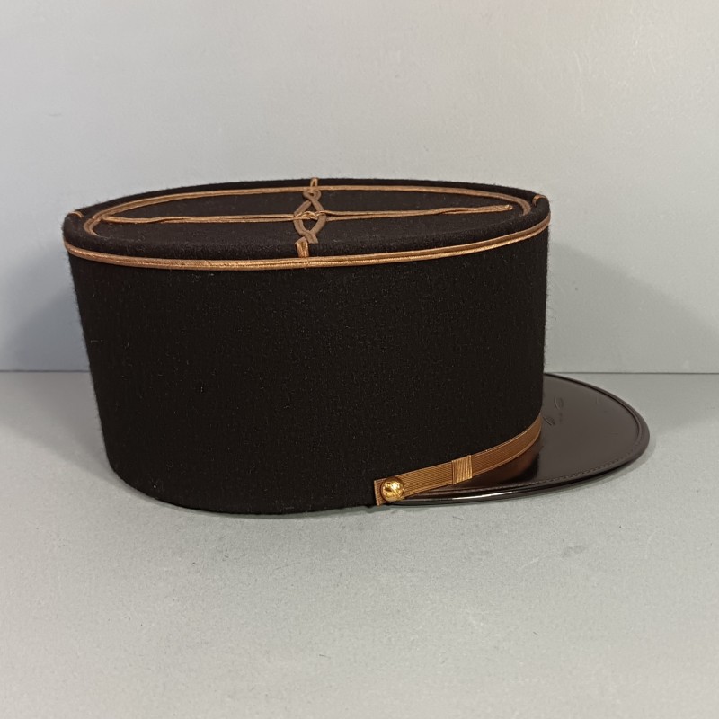 KEPI D'ADJUDANT CHEF D'UN REGMENT D'ARTILLERIE ETAT MAJOR GRENADE BRODEE ANNEES 1970 -1990 TAILLE 58