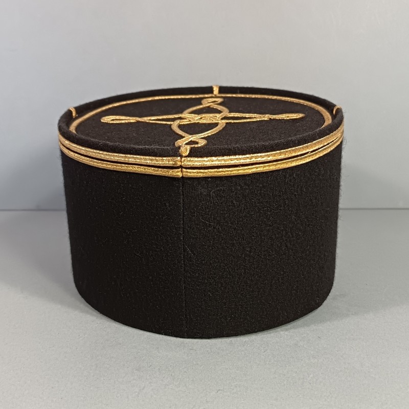 KEPI DE LIEUTENANT D'UN REGMENT DU GENIE ETAT MAJOR GRENADE BRODEE ANNEES 1970 -1990 TAILLE 57