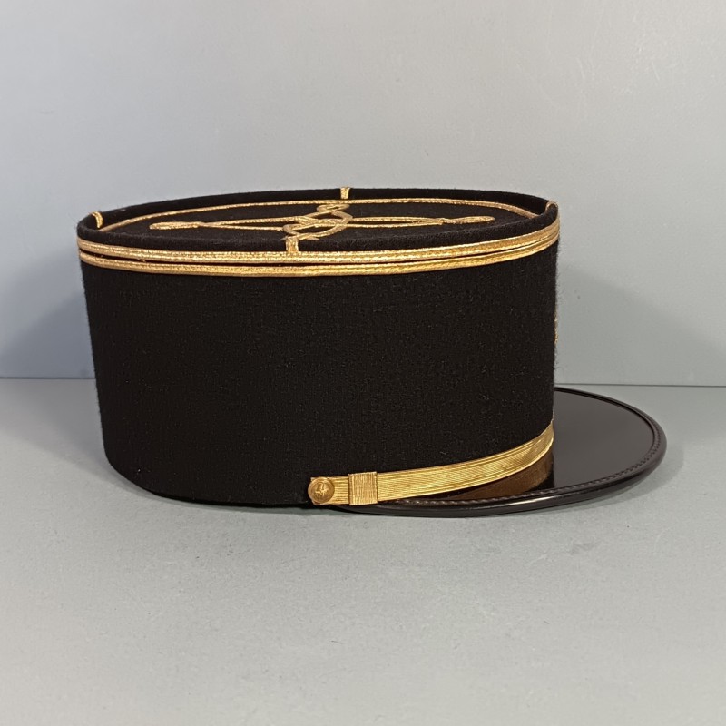 KEPI DE LIEUTENANT D'UN REGMENT DU GENIE ETAT MAJOR GRENADE BRODEE ANNEES 1970 -1990 TAILLE 57