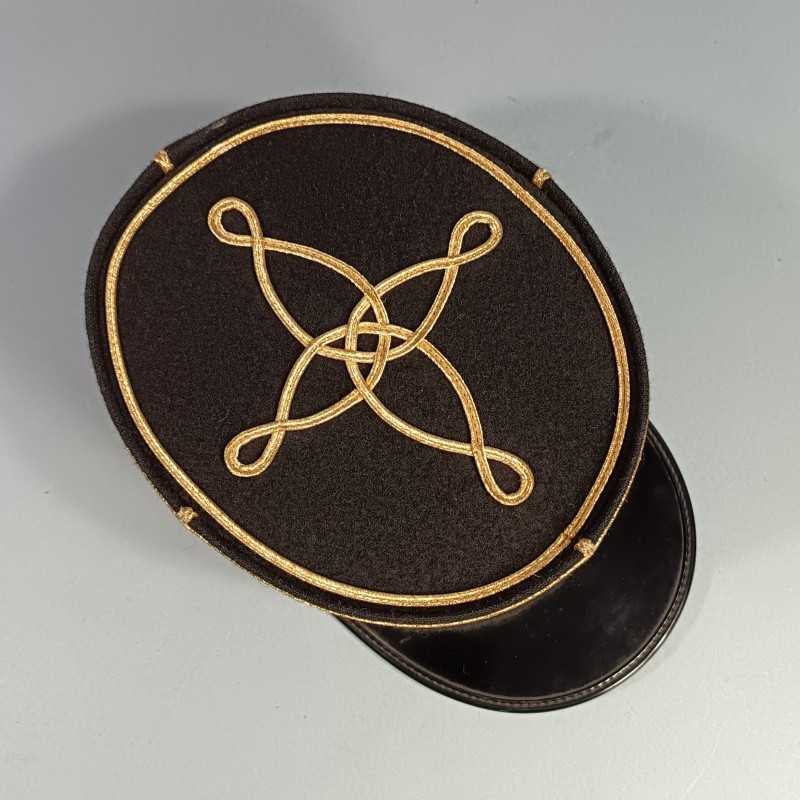 KEPI DE LIEUTENANT D'UN REGMENT DU GENIE ETAT MAJOR GRENADE BRODEE ANNEES 1970 -1990 TAILLE 57