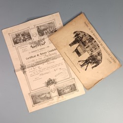 ALBUM PHOTOS REGIMENTAIRE SOUVENIR DU 24 ème BATAILLON DE CHASSEURS ALPINS 1930 ET CITATION VILLEFRANCHE SUR MER