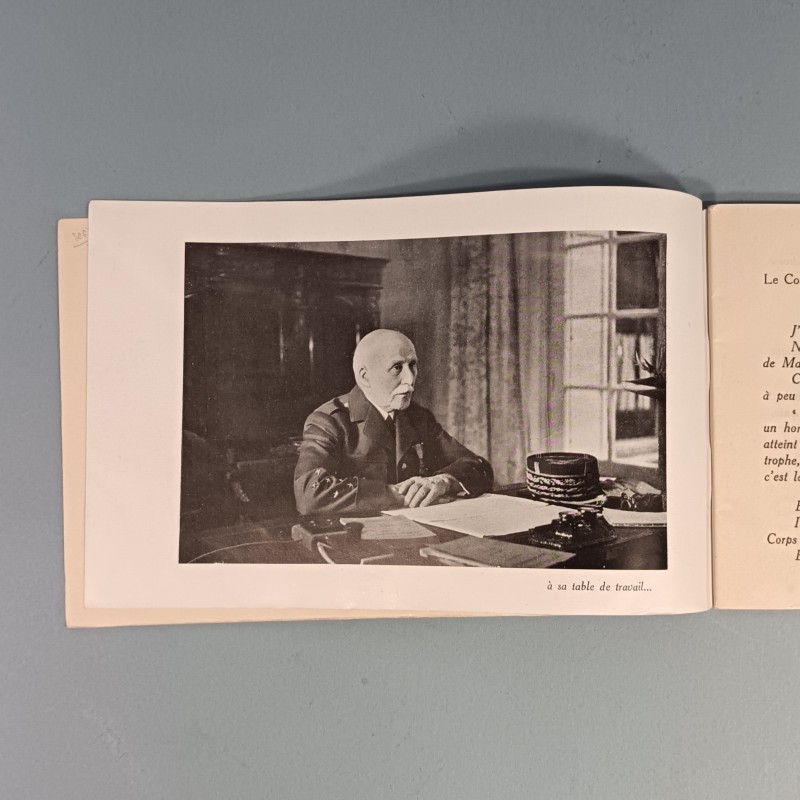 LIVRET DE PROPAGANDE LE MERACHAL DE FRANCE PHILIPPE PETAIN CHEF DE L'ETAT FRANCAIS TRAVAIL FAMILLE PATRIE
