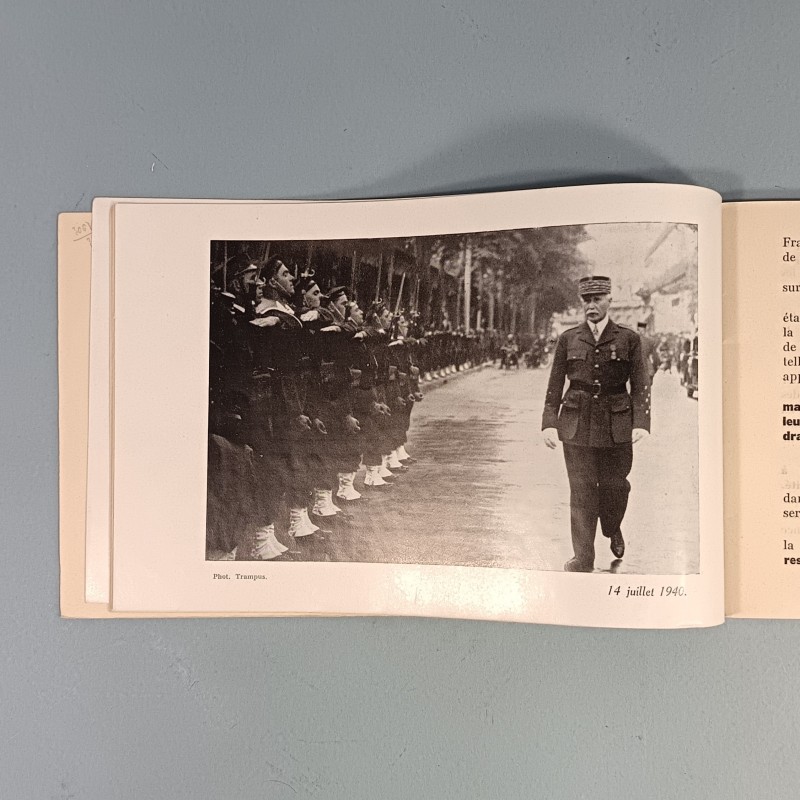LIVRET DE PROPAGANDE LE MERACHAL DE FRANCE PHILIPPE PETAIN CHEF DE L'ETAT FRANCAIS TRAVAIL FAMILLE PATRIE