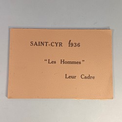 ALBUM PHOTOS DE TYPE REGIMENTAIRE SAINT CYR 1936 LES HOMMES LEUR CADRE 24 PAGES PROMOTION MARECHAL LYAUTEY 1935 - 1937