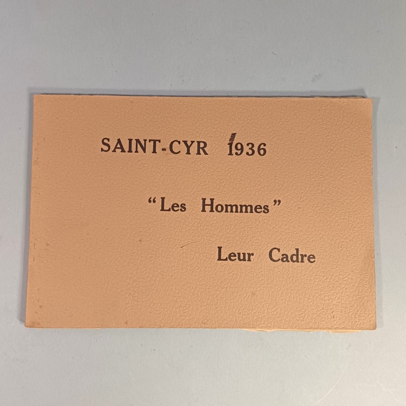 ALBUM PHOTOS DE TYPE REGIMENTAIRE SAINT CYR 1936 LES HOMMES LEUR CADRE 24 PAGES PROMOTION MARECHAL LYAUTEY 1935 - 1937