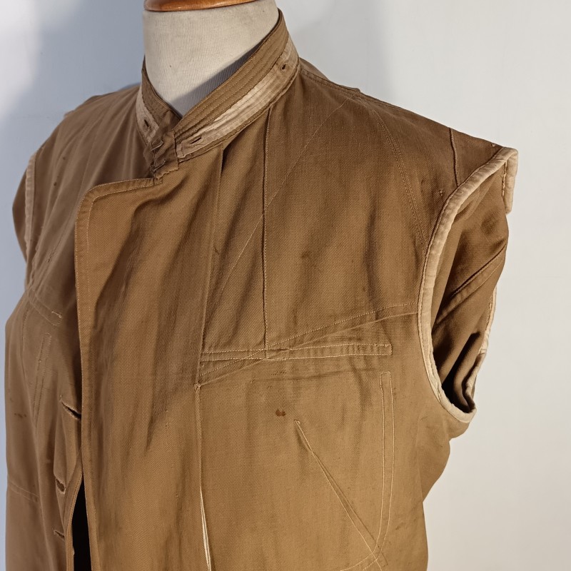 VAREUSE VESTE OFFICIER OU SOUS OFF MODELE 1880-1893 TROUPE COLONIALES BOUTONS LEGION COULEUR BEIGE SABLE