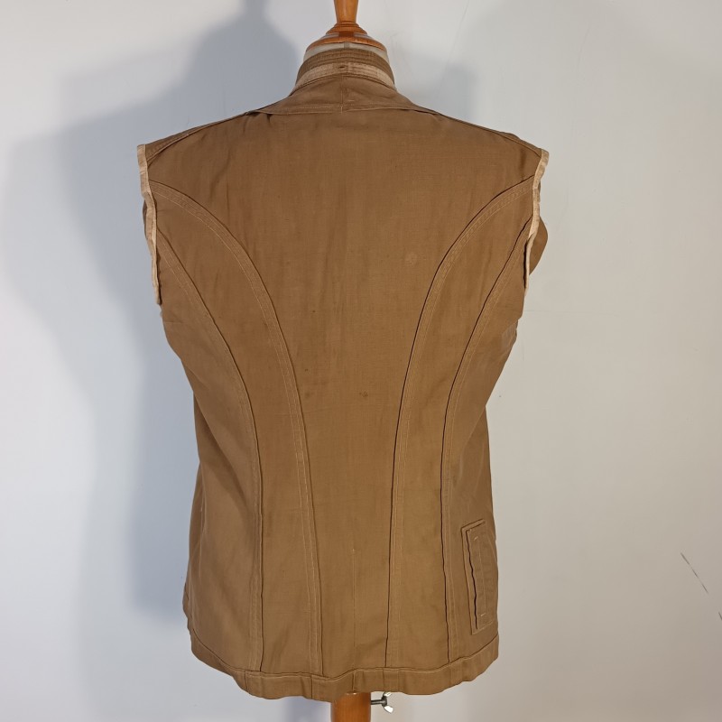 VAREUSE VESTE OFFICIER OU SOUS OFF MODELE 1880-1893 TROUPE COLONIALES BOUTONS LEGION COULEUR BEIGE SABLE