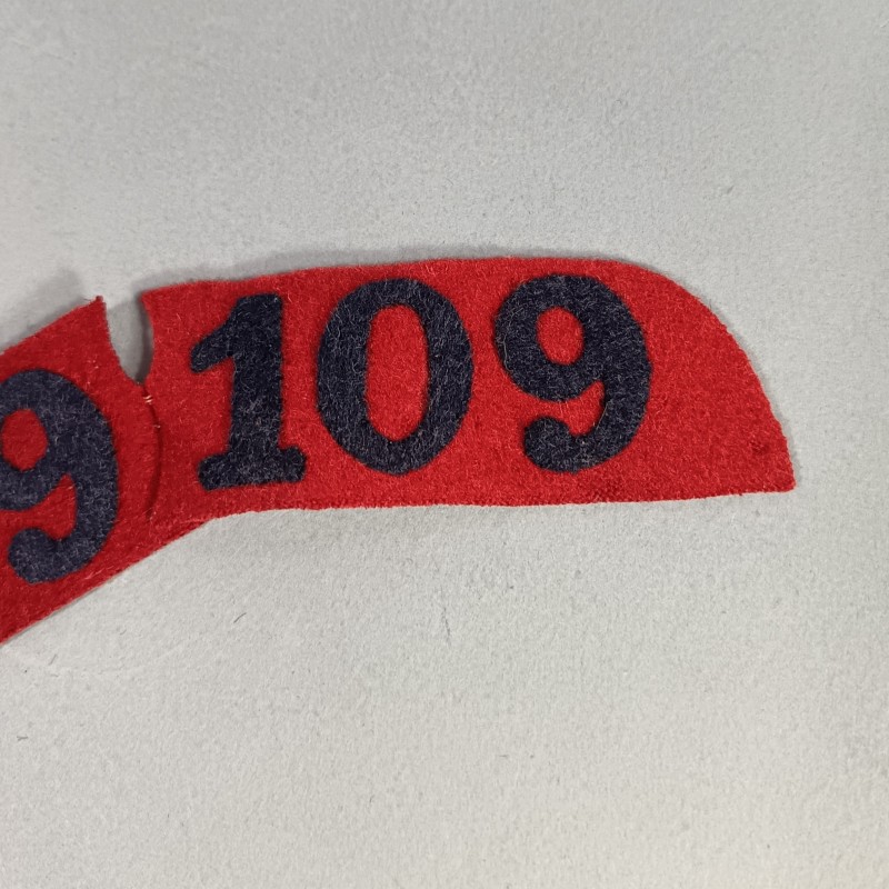 PAIRE DE PATTES DE COL DU 109 ème REGIMENT D'INFANTERIE DE LIGNE POUR CAPOTE MODELE 1877