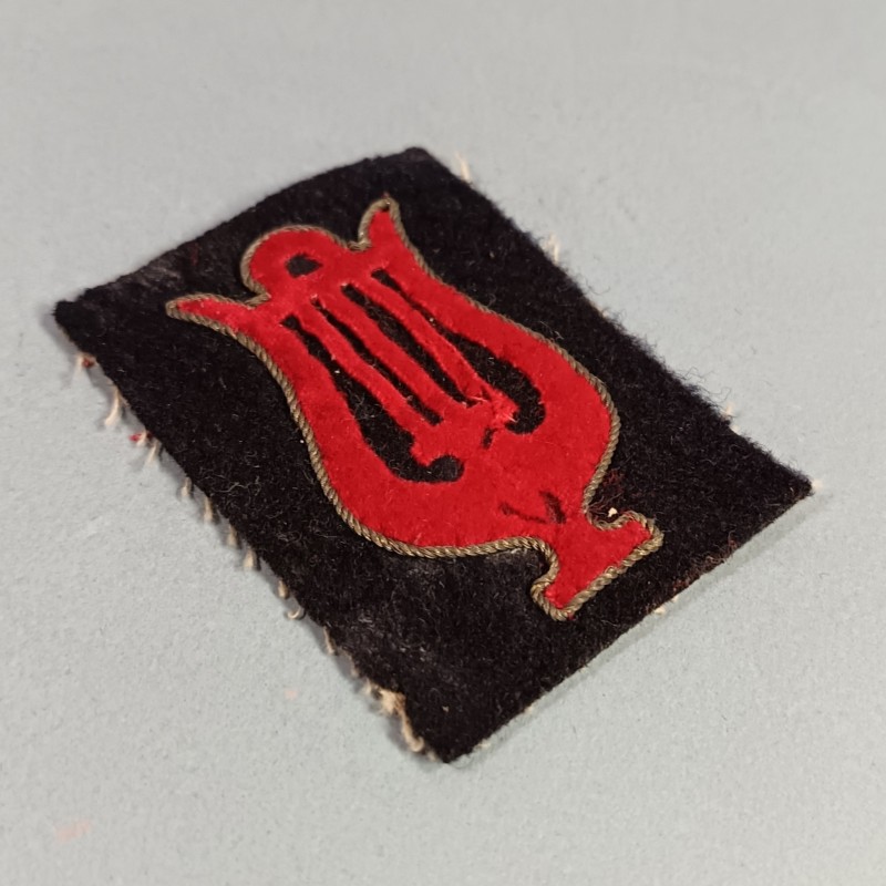 INSIGNE TISSU BREVET DE MUSICIEN FANFARE MILITAIRE SECOND EMPIRE ET TROISIEME REPUBLIQUE DEBUT GUERRE 1914 1918