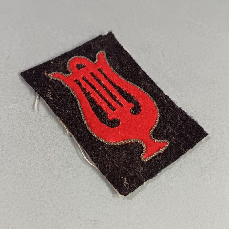 INSIGNE TISSU BREVET DE MUSICIEN FANFARE MILITAIRE SECOND EMPIRE ET TROISIEME REPUBLIQUE DEBUT GUERRE 1914 1918