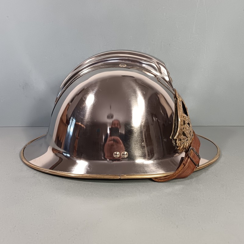 SUPERBE !! CASQUE DES SAPEURS POMPIERS DE LA VILLE DE PARIS BSPP SAPEUR-POMPIER MODELE 1933 NUMEROTE