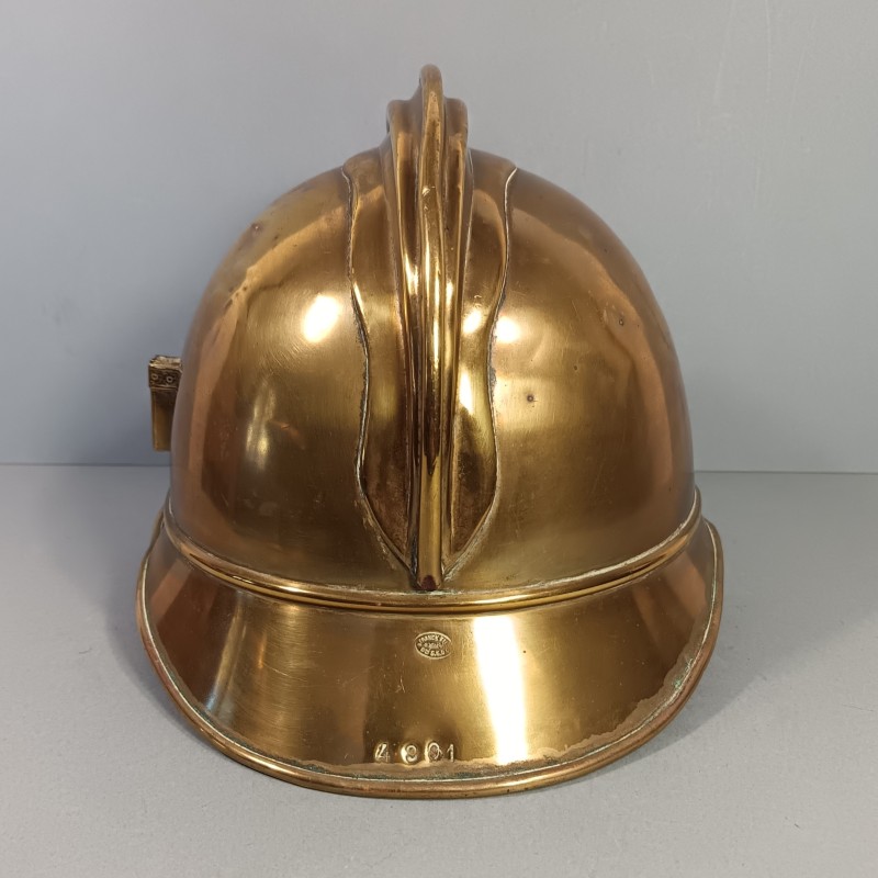 CASQUE DES SAPEURS-POMPIERS DE LA VILLE DE PARIS BSPP MODELE 1885 1895 FABRICANT FRANCK & FILS BREVETE SGDG