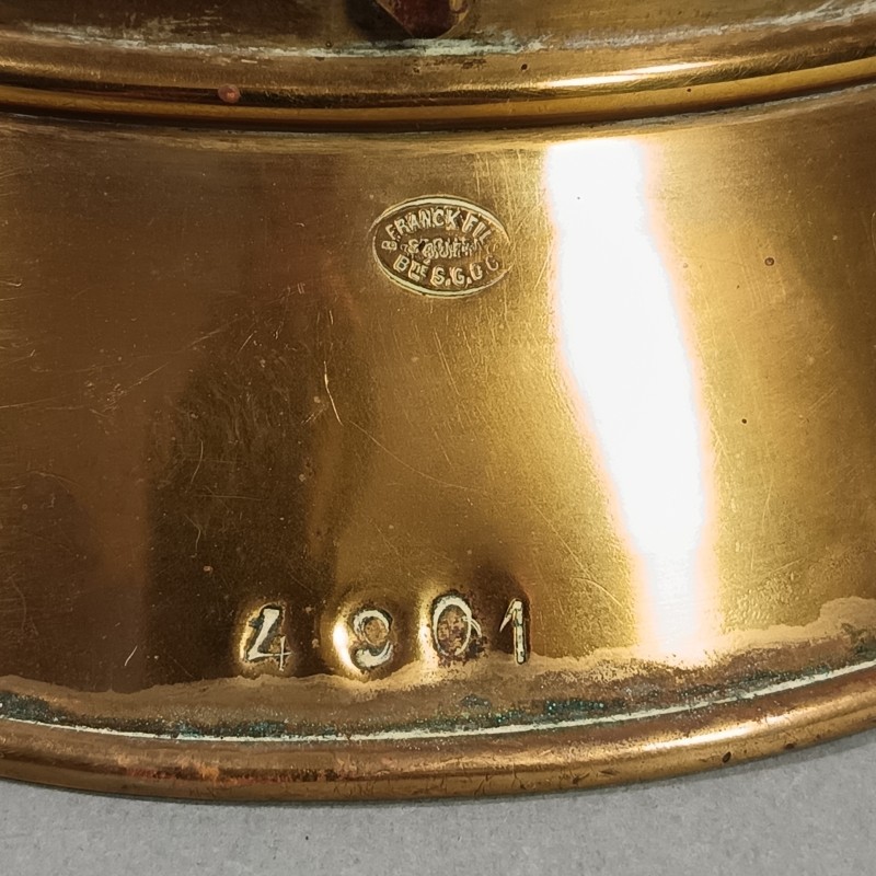 CASQUE DES SAPEURS-POMPIERS DE LA VILLE DE PARIS BSPP MODELE 1885 1895 FABRICANT FRANCK & FILS BREVETE SGDG