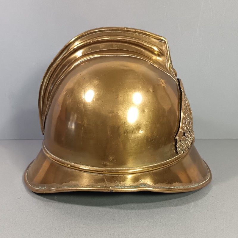 CASQUE DES SAPEURS-POMPIERS DE LA VILLE DE PARIS BSPP MODELE 1885 1895 FABRICANT FRANCK & FILS BREVETE SGDG