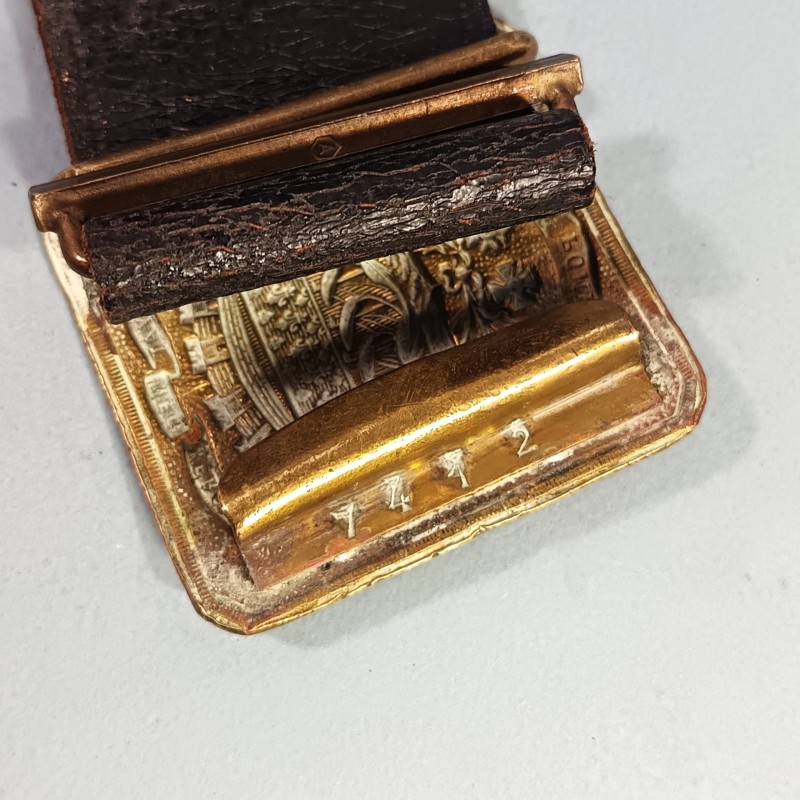 CEINTURON AVEC PLAQUE NUMEROTEE DU BATAILLON DES SAPEURS POMPIERS DE LA VILLE DE PARIS BSPP TROISIEME REPUBLIQUE